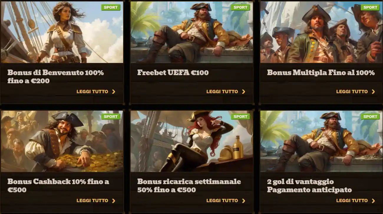 siti scommesse non AAMS - Fat Pirate